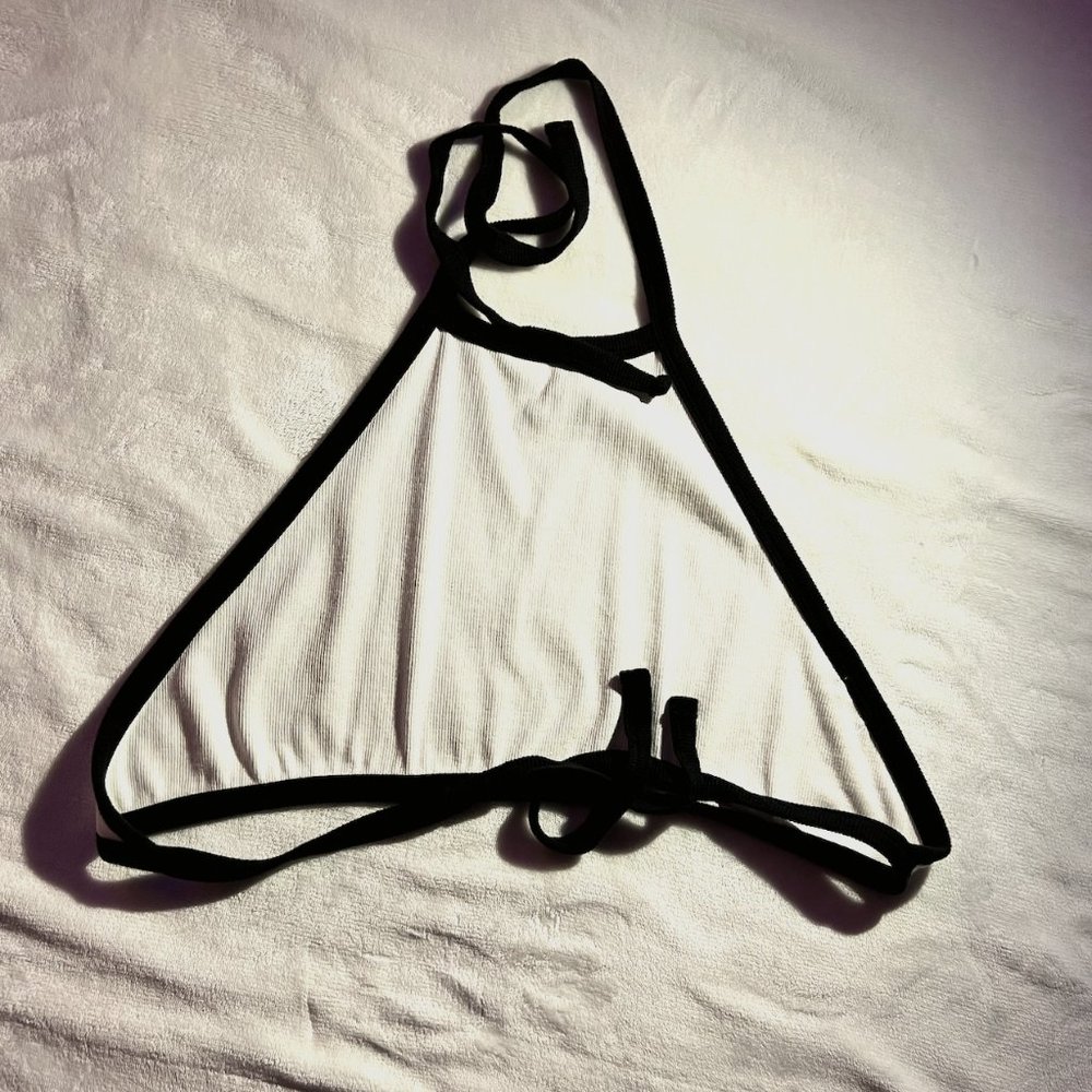 Garage Wrap-Front Crop Top - medium